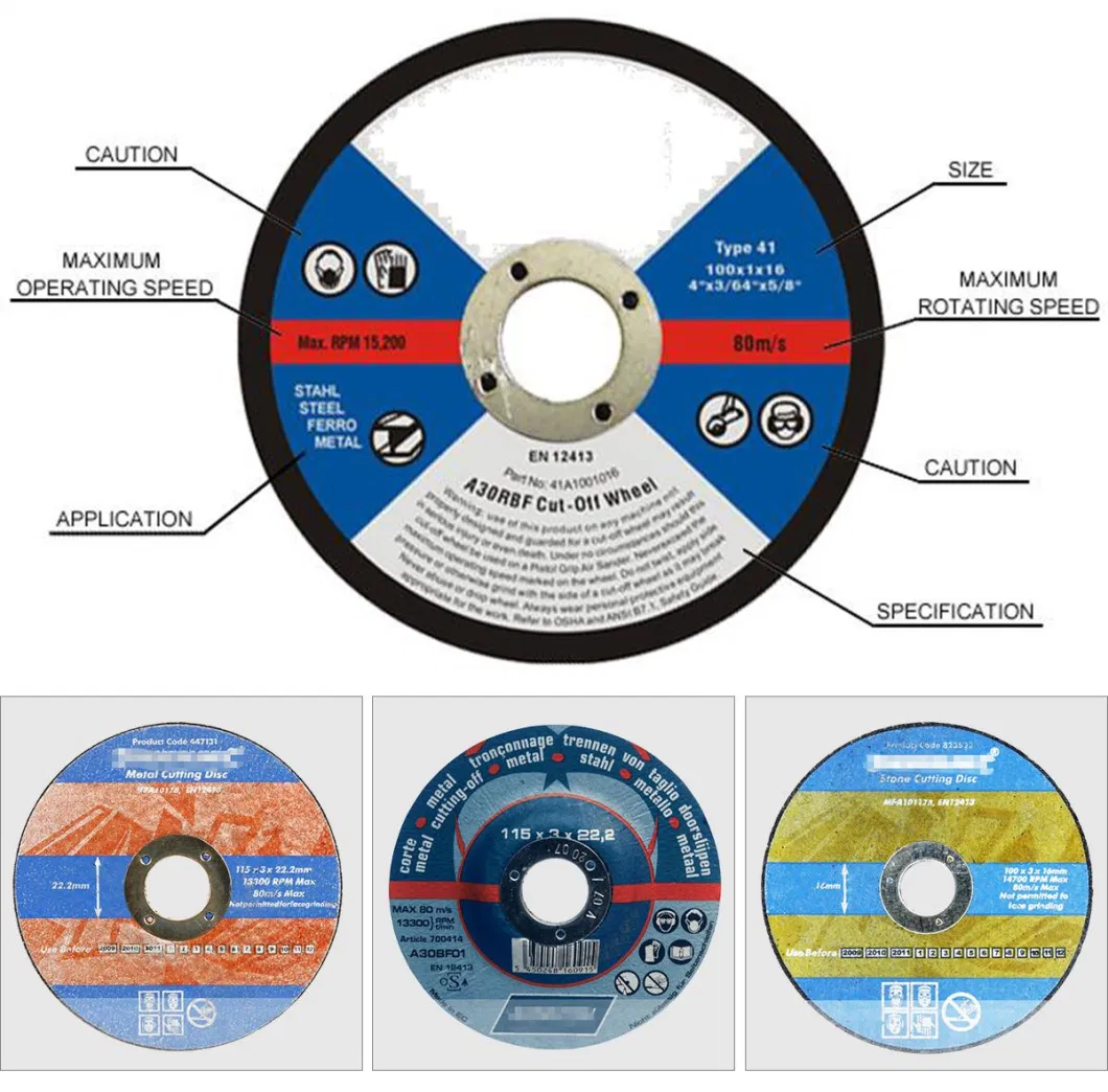 2021 Popular Abrasive Tools Resin Bonded Cutting Wheels and Grinding Wheels